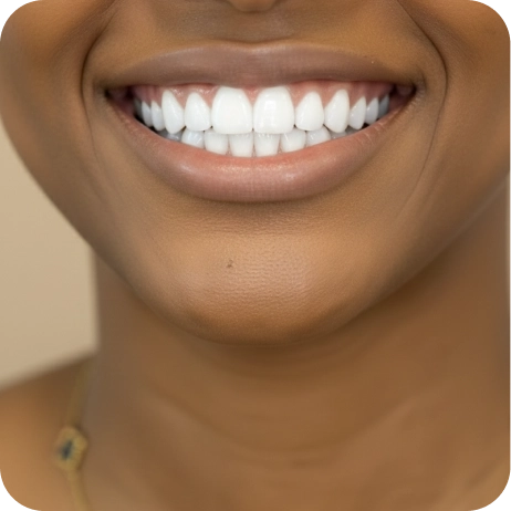 Healthy smile in close-up